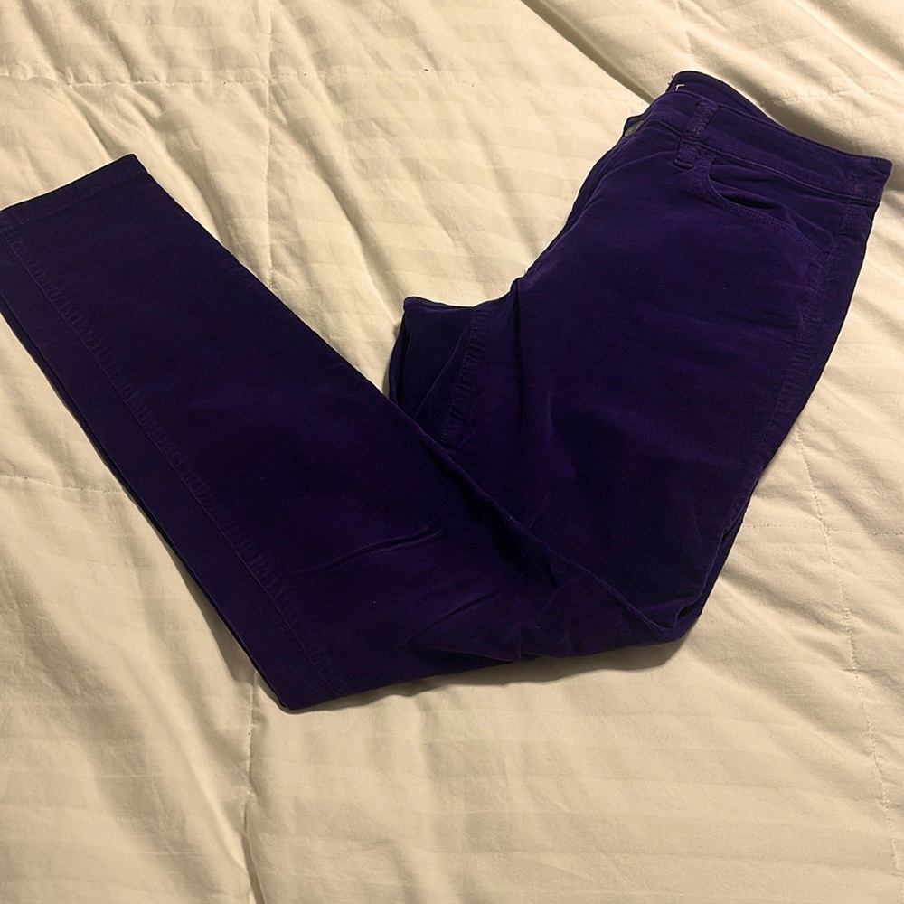 LOFT - Super Skinny Purple Corduroys - Size 28/6